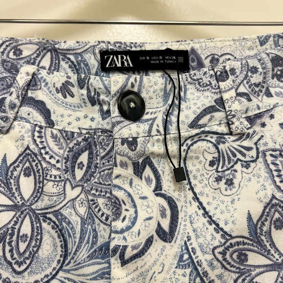 NWOT Zara Paisly Printed Trousers - Picture 8 of 13